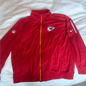 Kansas City Chiefs On Field Nike Full Zip Jacket.